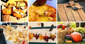 collage of pictures of Church Fall Festival Ideas For Harvest Parties, Thanksgiving or Trunk or Treat