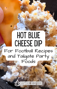 Hot Blue Cheese Dip for Football Recipes and Tailgate Party Foods
