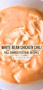 CROCKPOT WHITE BEAN CHICKEN CHILI FOR FALL CHURCH FESTIVAL HARVEST RECIPES