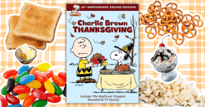 Charlie Brown Thanksgiving party food menu for kids