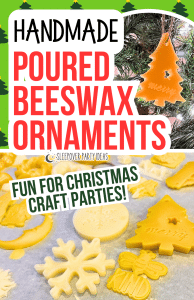 handmade beeswax Christmas ornaments for old-fashioned Christmas crafts for Christmas craft party ideas