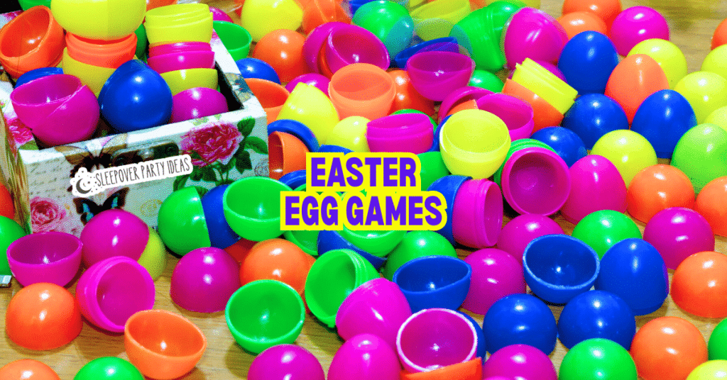 plastic Easter eggs for Easter party games