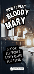 "bloody mary" sleepover game with a mirror and candles for spooky sleepover activities