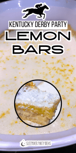 homemade lemon bars recipe for Kentucky Derby party desserts