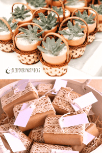 handmade white tags for BOHO gifts for graduation party favors