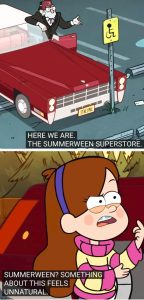screenshots from Summerween from Gravity Falls Show for June 22 Summer Party